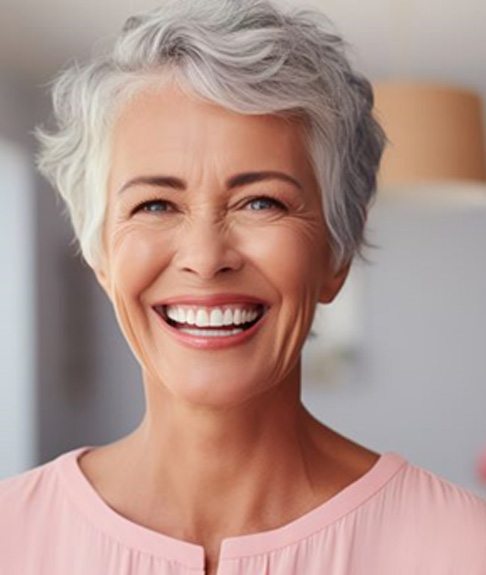Smiling, confident senior woman